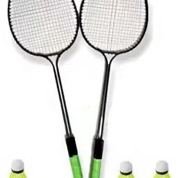 vellfire 2 PC Double Shaft Racket with 3 Nylon shuttle cock Free Badminton Kit-picture-35