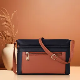 fxr fxrainbow Black, Tan Women Sling Bag Crosbody Women Sling Bag-picture-21