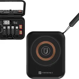 Portronics Smartpod 3-1 Wireless Charger,Multifunctional Cable Kit,Cleaners,Makeup Mirror Charging Pad-picture-23