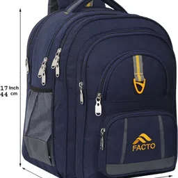 facto High Quality Stylish Casual Class 6th to 10th Waterproof School Bag Waterproof School Bag image 4