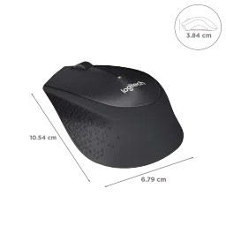logitech M331 Plus Wireless Optical Mouse with Silent Click Buttons (1000 DPI, Plug & Play, Black) image 3