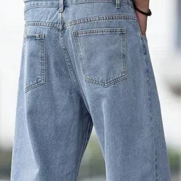 metronaut Men Loose Fit Mid Rise Light Blue Jeans image 3