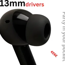 dssb Black Edition TWS Bluetooth Earbuds with Mic, Noise Cancellation Bluetooth Headset image 3