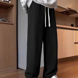 progeny Men Solid Black Track Pants image 4