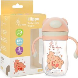 r for rabbit Premium Hippo Baby Straw Sipper Bottle 300 ml|10 fl oz|Anti Spill Sippy Cup with Soft Silicone Straw BPA Free & Non Toxic for Baby or Kids of 12 Months-picture-23