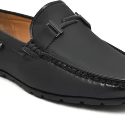doda Men's Moccasins Synthetic Leather Loafer Casual Slip On Loafers Shoes Loafers For Men image 3