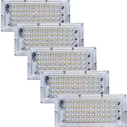 spark world 50 Watt Ultra Thin Slim IP65 Metalled Flood Outdoor Light Cool White Waterproof Brick Light - 50W (Pack of 5) Flood Light Outdoor Lamp-picture-10