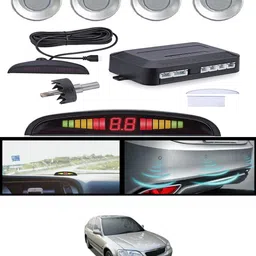 ccmm Silver 4pcs Compact Design Reverse Parking Sensor For Vehicle-61 Universal Silver Car Safety Parking Camera 4 Pcs-61 Parking Sensor-picture-31