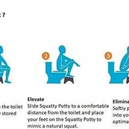 eazily Toilet Squat Stool with acupressure points Potty Box image 5