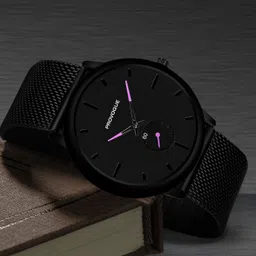 provogue Analog Watch - For Men Chronograph With Stainless steel Mesh Strap image 2