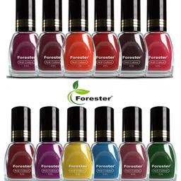 forester 12 Assorted Water Based Nail Polish Shades, Gift Set for Girls Ages 10-60 Multicolor-picture-13