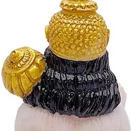 elyseedecor Religious Sitting Hanuman Ji Decorative Showpiece - 10 cm image 3