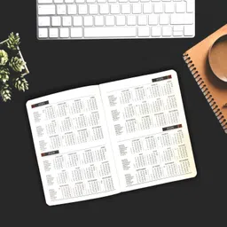 cuckoodiaries Ribbon Bookmark Calender Planner of Month A5 Notebook Single Rule 192 Pages image 4