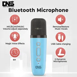 daily needs shop 4 Multiple Voice Kids Karaoke Mike With Bluetooth Speaker RGB Disco Party Light Microphone image 4