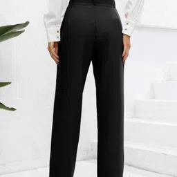 kronmenien Pack of 2 Women Regular Fit Multicolor Lycra Blend Trousers image 2