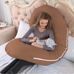 wild mint Premium series Polyester Fibre Solid Pregnancy Pillow Pack of 1 image 2