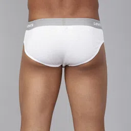 levi's Pack of 2 Contoured Double Pouch, Tag Free & Smartskin Technology Style# 002 Classic Solid Men Brief image 5