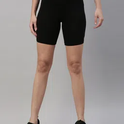 twin birds Solid Women Black Sports Shorts-picture-17