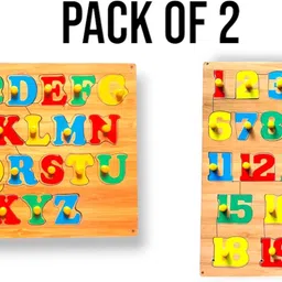 vsindia Combo Of Colorful Capital ABC with Numeric 1 to 20 Puzzle Board for kids-picture-25