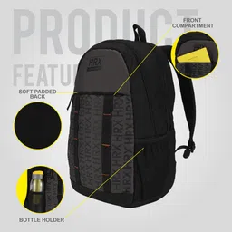 hrx by hrithik roshan Medium 28 L Laptop Backpack KGoing Unisex bag for men fit upto 16 Inch/college bag/school bag image 5