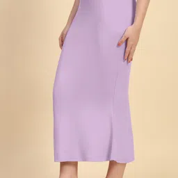 Trendmalls TM-P001-Pale Purple-XXL Lycra Blend Petticoat image 4