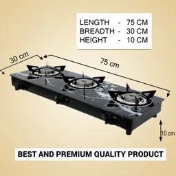 sigri-wala Surya Primecook Automatic Design Roy Glass Automatic Gas Stove image 3