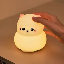 unzag Silicone Light Cartoon Cute Cat Silicone Led Animal Lamp Children's Bedroom Night Lamp-picture-16