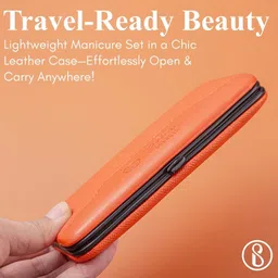 beaute secrets 10 Pc Manicure Kit, Nail Clipper, Tweezers, Filer, Nail Cutter Set, Grooming Kit image 4