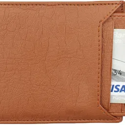 waasi Men Evening/Party, Travel, Ethnic, Casual, Trendy, Formal Brown Artificial Leather Money Clip - Mini image 4