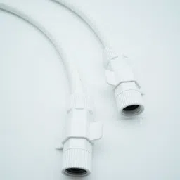 luvbath fitting PTMT White Heavy Duty Connection Pipe, Leak-Proof Hose (60 Inches) | Hot & Cold Water | Suitable for Basins, Sinks, Geysers & Flush Tanks | Set of 2 Hose Pipe image 4
