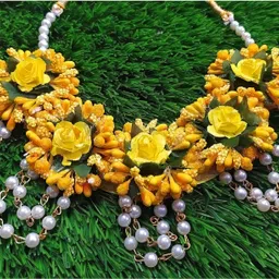 uvx fashion & tech Yellow Hibiscus Artificial Flower image 3