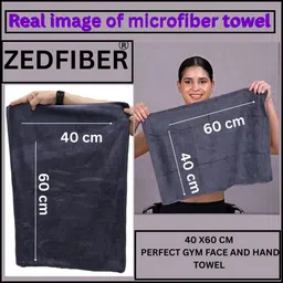 zedfiber Microfiber 400 GSM Sport, Beach, Face, Hand Towel image 2