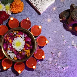 jyoti enterprise Water Sensor Eco-Friendly Led Diyas Plastic (Pack of 12) Table Diya Set image 3