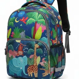 gynsun Jungle Animal School Bag, 3 Compartment Waterproof Backpack-picture-12