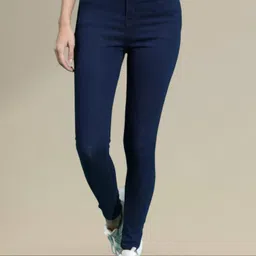iconic me Women Skinny High Rise Dark Blue Jeans-picture-34