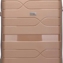 vittag REGAL Beige Cabin Trolley Bag | Lightweight Polypropylene Suitcase with 8 Wheels Luggage Trolley-picture-12