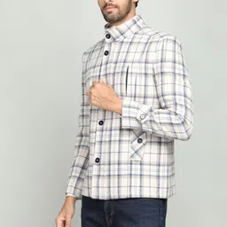 chkokko Tweed Checkered Coat For Men image 3