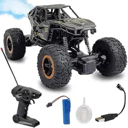 Rechargeable Metal Body Rock Crawler Monster Car with Anti-Skid Tires-image-2
