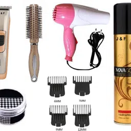 J & F Hair Trimmer,Hair Dryer,Hair Wax,Hair Spray,Hair Styling Comb Personal Care Appliance Combo-picture-18