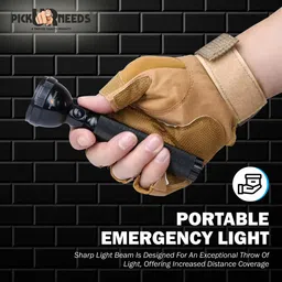 pick ur needs 2X Power Long Range Torch Low / High Beam Mode Lithium Battery Metal Body Design 5 hrs Torch Emergency Light image 5