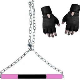 houseofcommon Chin-up Bar and Hanging Chain/ Chin up Bar Rod for Height Increasing Fitness Accessory Kit Kit-picture-32