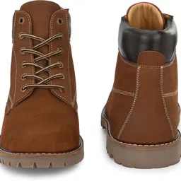 harrytech london High Ankle Leather Boots for Men - [Tan] Boots For Men image 2