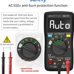 babatools Zoyi ZT-102A Digital Multimeter Auto Ranging 6000 counts Digital Multimeter image 3