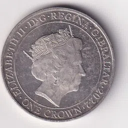 vkcoins United Kingdom, Gibraltar 1 Crown 2022- ELLIZABETH II Commemorative issue Modern Coin Collection image 2