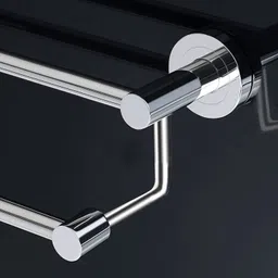 flipkart smartbuy Stainless Steel Double Towel Rod/Towel Bar/Towel Rack For Bathroom 24 inch 2 Bar Towel Rod image 3