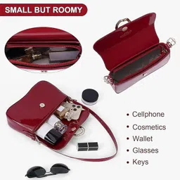 liziqi Red Women Sling Bag RED CHERRY Sling bag for women Ladies Bag KOREAN BAGS image 5
