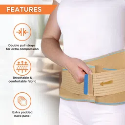 vissco Sacro Lumbar Belt|Support to Lower Back|Corrects Posture & Relieves Back Pain-XL Back / Lumbar Support image 3