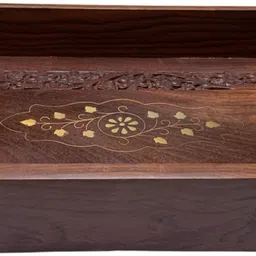 Premium Wooden Serving Tray for Breakfast, Lunch & Dinner || 12” x 8” INCHES || Tray-image-64