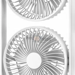 pick ur needs Rechargeable Cooling Fan Dual Head Desk Fan with Powerful Airflow for Office 4 hrs Lantern Emergency Light-picture-15