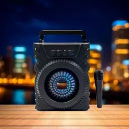 YAARISTYLE Bluetooth Speaker with Karaoke Mic, 6Hrs Playtime Support SD Card/Aux/USB Z366 5 W Bluetooth Gaming Speaker-image-28